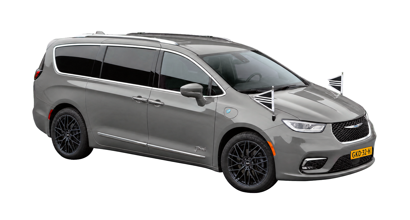 Grijze Chrysler Pacifica transportwagen