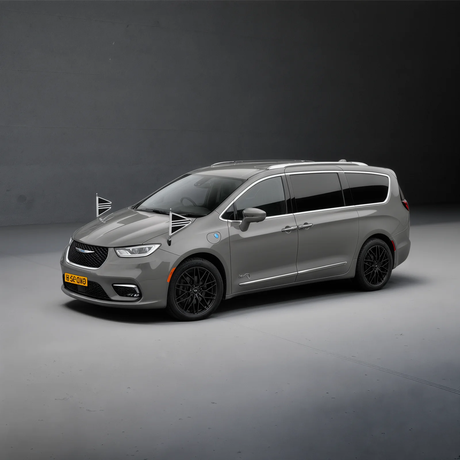 Grijze Chrysler Pacifica transportwagen